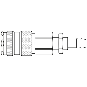 Immagine di Raccordo rapido di alta qualità con profilo europeo, Serie 25 25KBTS06BPX