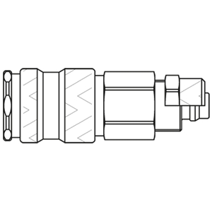 Immagine di Raccordo rapido codificato di alta qualità, Serie 25 25KAKO10BPX8