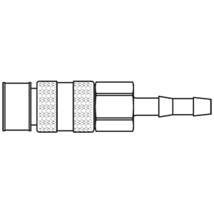 Immagine di Raccordo rapido codificato specifico per gas combustibile e ossigeno, Serie 65-67 65KSTF06MVX