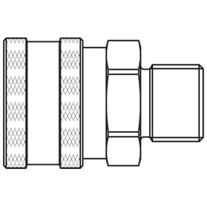 Immagine di Quick Coupling with Parker own Profile, Series 45 45KFAW13MPX