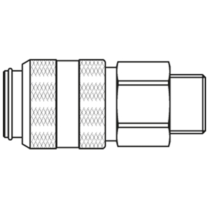 Immagine di Raccordo rapido con profilo proprietario Parker, Serie 38 38KBAW26MPX