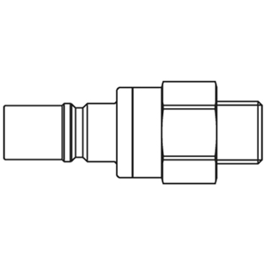 Immagine di Innesto rapido dry break con profilo Parker, serie 206 206SLAW21EEX