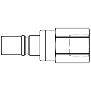 Immagine di Innesto rapido dry break con profilo Parker, serie 206 206SLIW17MVN